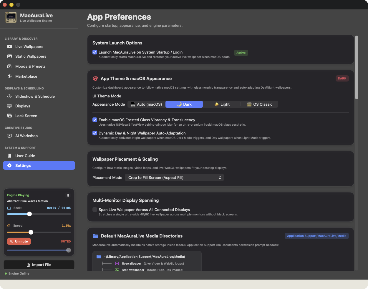 Settings & Analytics